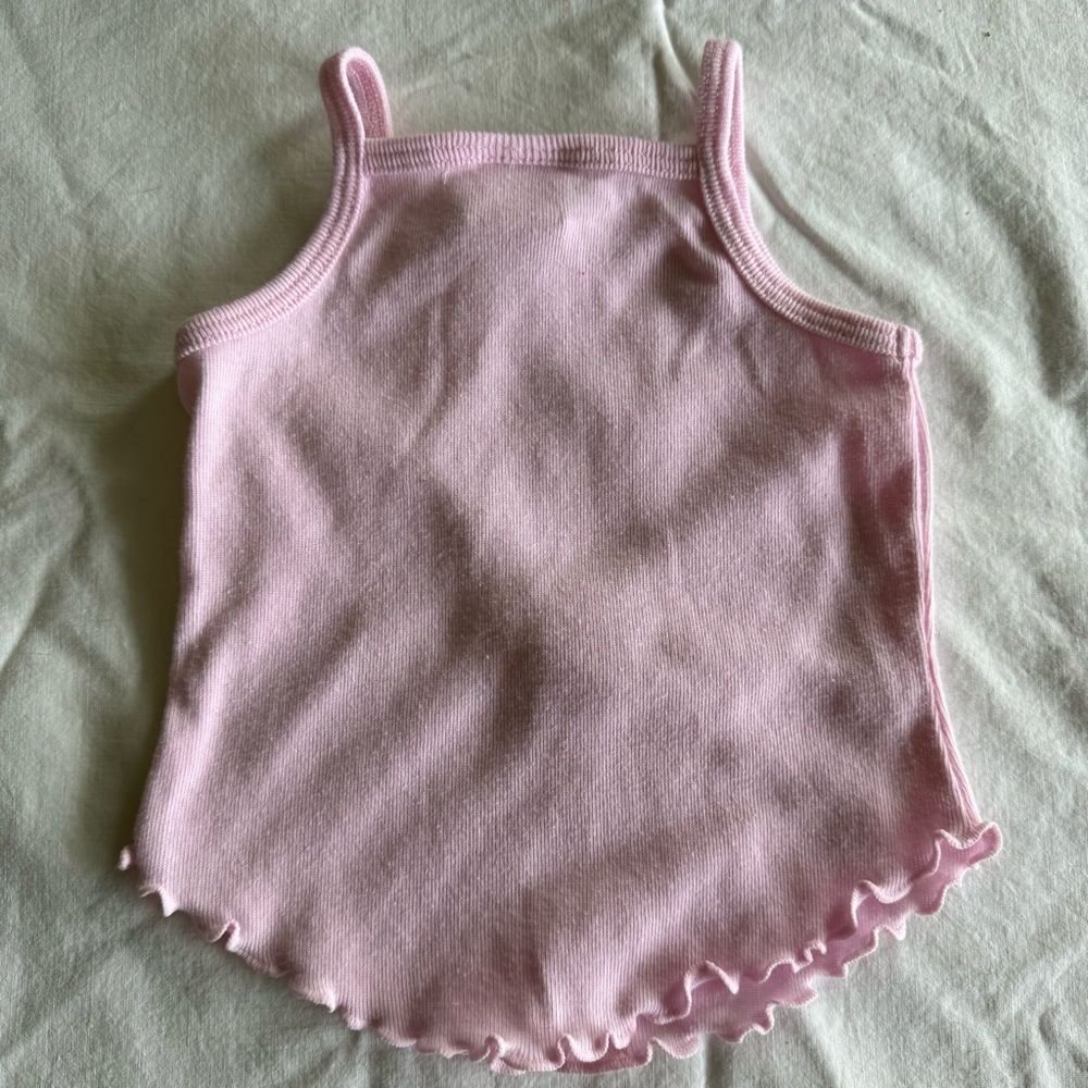 Little Lass Pink & Purple 3 Pc Kids Matching Jeans Set Cami Cardigan Size 24 Mo - Picture 4 of 16